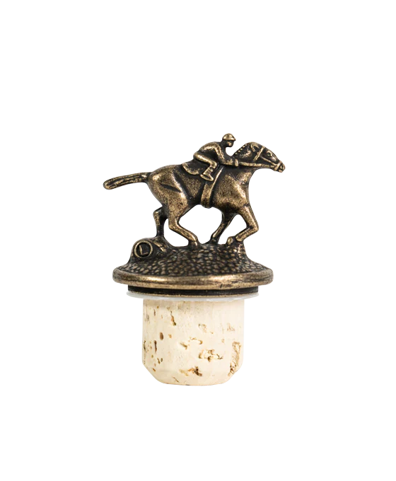 Blanton's Single Barrel Bourbon Horse & Jockey Stopper Set - Image 2
