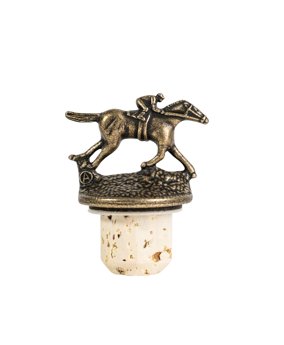 Blanton's Single Barrel Bourbon Horse & Jockey Stopper Set - Image 3