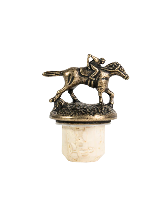 Blanton's Single Barrel Bourbon Horse & Jockey Stopper Set - Image 6