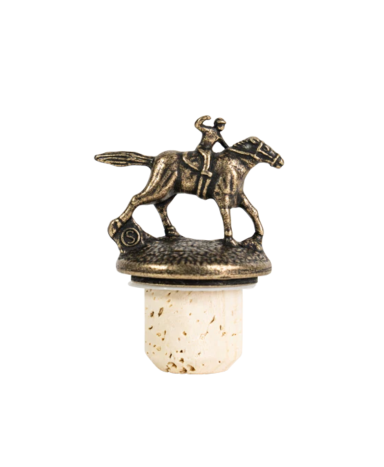 Blanton's Single Barrel Bourbon Horse & Jockey Stopper Set - Image 8