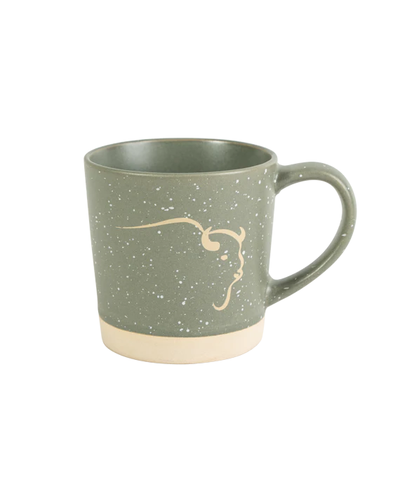 Buffalo Trace Speckled Green Coffee Mug - Image 2