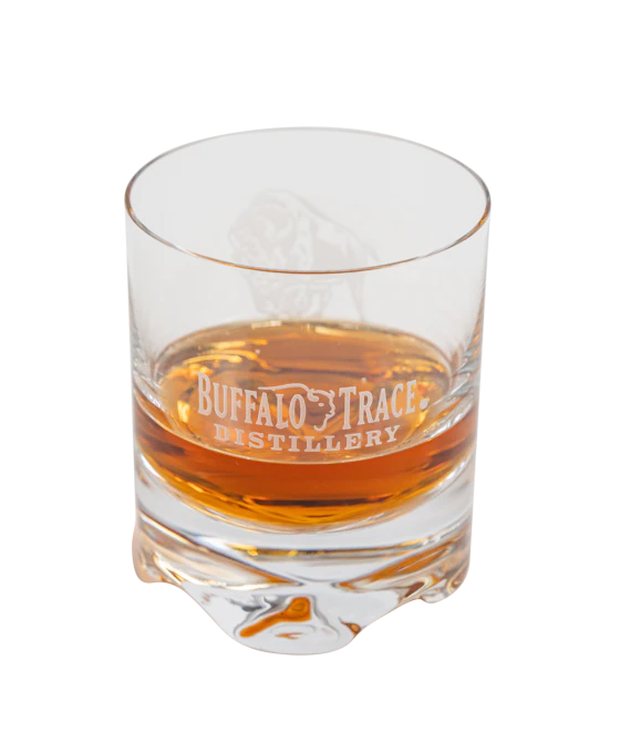Buffalo Trace Sculpted Rocks Glass - 10oz
