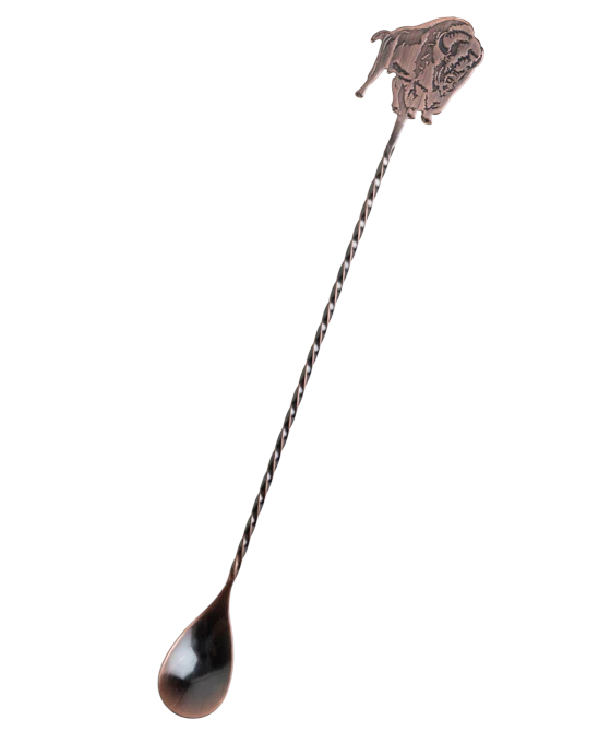 Buffalo Trace Copper Mixing Spoon – Premium Bar Stirrer