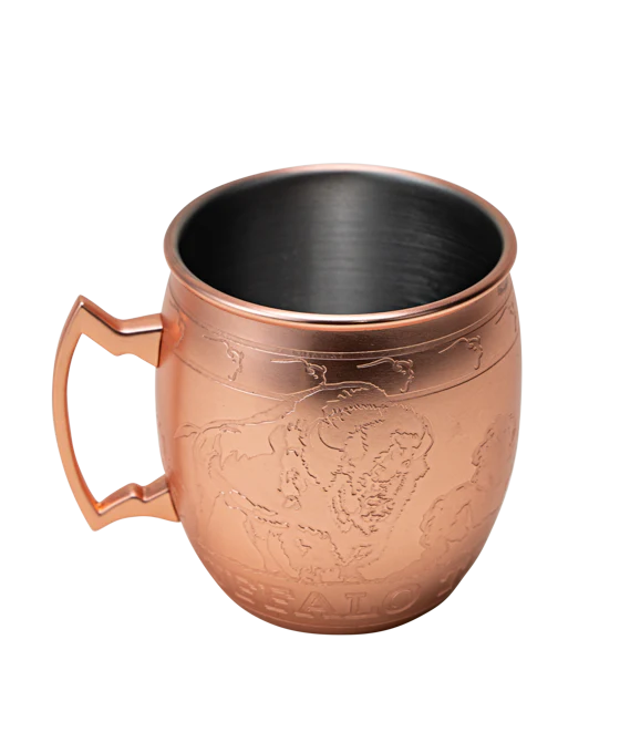 Buffalo Trace Copper Mule Mug – Engraved Barware Design - Image 2