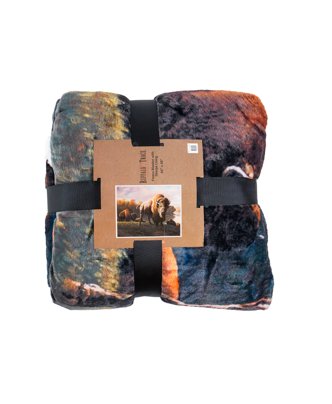 Buffalo Trace Fleece Blanket with Buffalo - Image 3