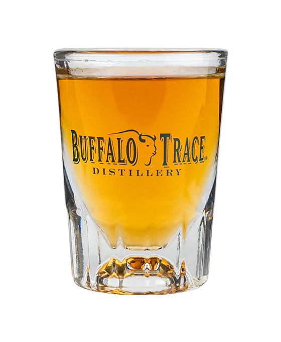 Buffalo Trace Fluted 2oz Thick-Bottom Shot Glass