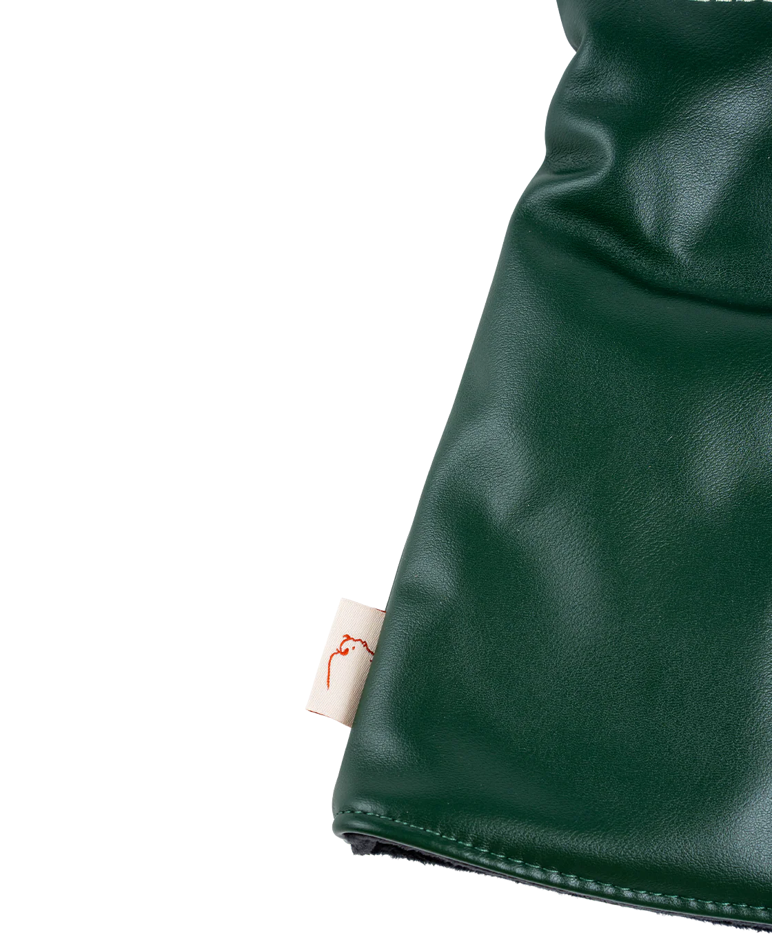 Buffalo Trace Green Leather Golf Club Cover With Pocket - Image 4