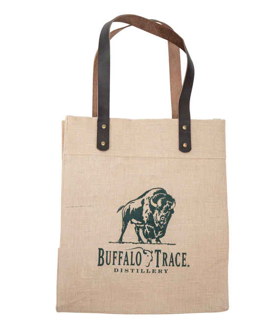 Buffalo Trace Reusable Canvas and Jute Tote - Image 3