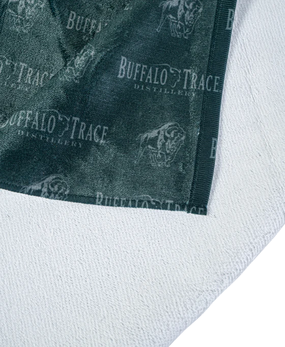 Buffalo Trace Step & Repeat Golf Towel - Metal Clip - Image 3