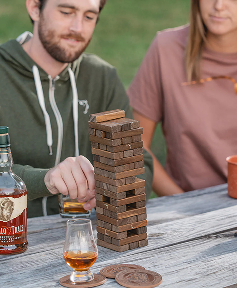 Buffalo Trace Wooden Tumbling Tower Game Set - Image 2