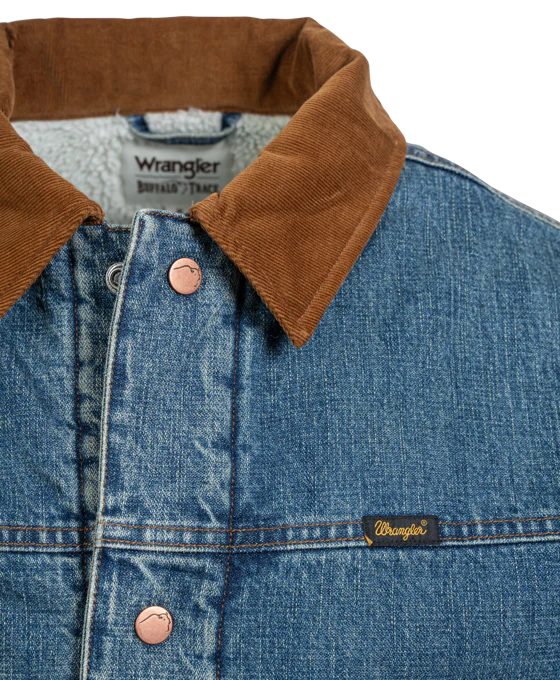 Buffalo Trace Wrangler Men's Barrel House Denim Jacket - Image 4