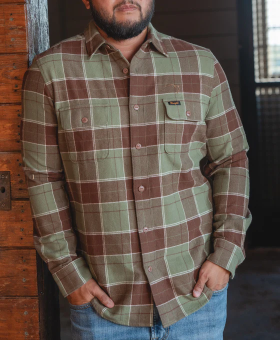 Wrangler x Buffalo Trace Men's Great Buffalo Flannel Shirt - Image 4