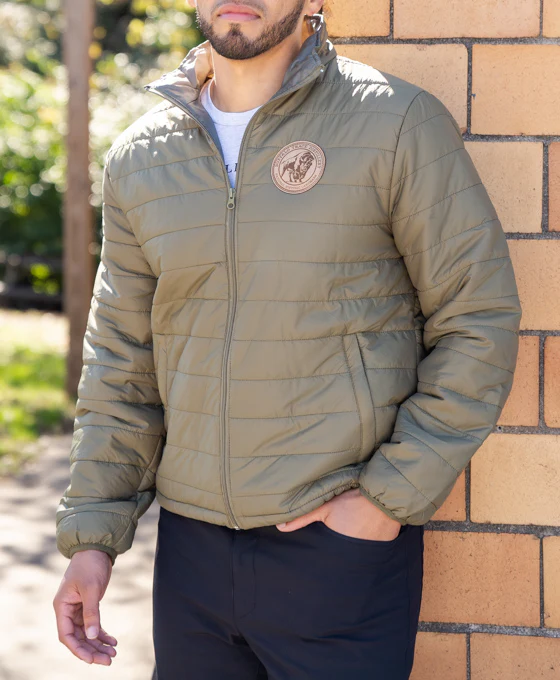 Classic Quilted Jacket with Leather Buffalo Trace Logo Patch - Size S - Image 3