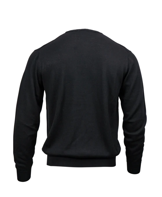 E.H. Taylor V-Neck Black Sweater - Image 2