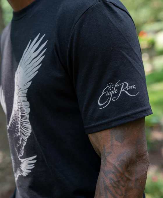Premium Eagle Rare Logo Black T-Shirt – Soft Cotton - Image 5