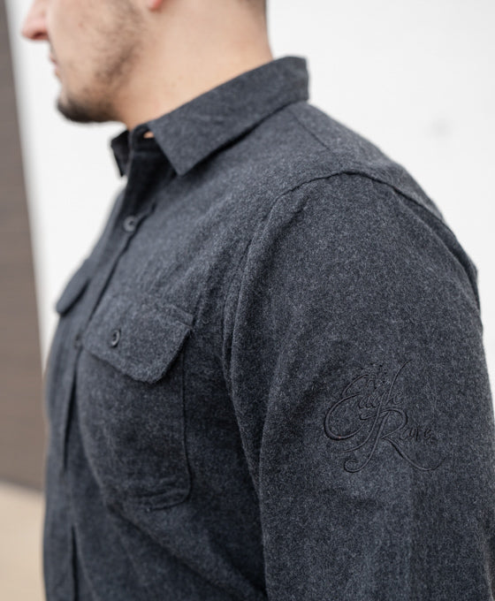 Eagle Rare Charcoal Flannel Shirt - Image 3