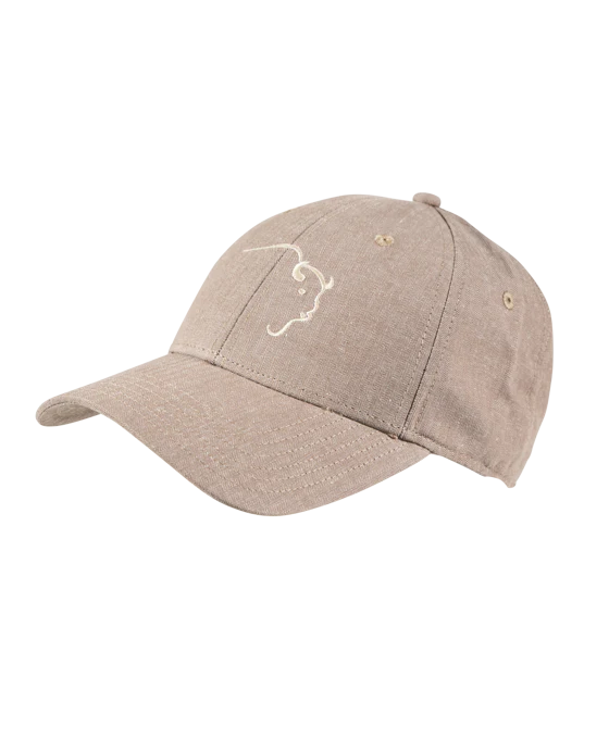 Khaki Color Hat with Cream Buffalo Swoosh