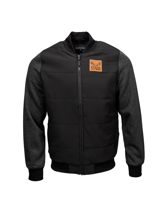 Stagg Black Bomber Jacket