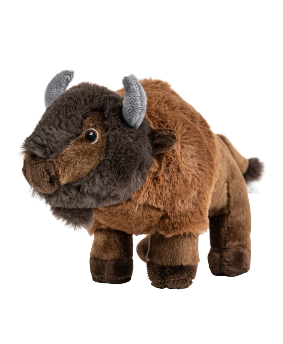 14in Hand-Stitched Buffalo Plush – Rustic Wildlife Decor