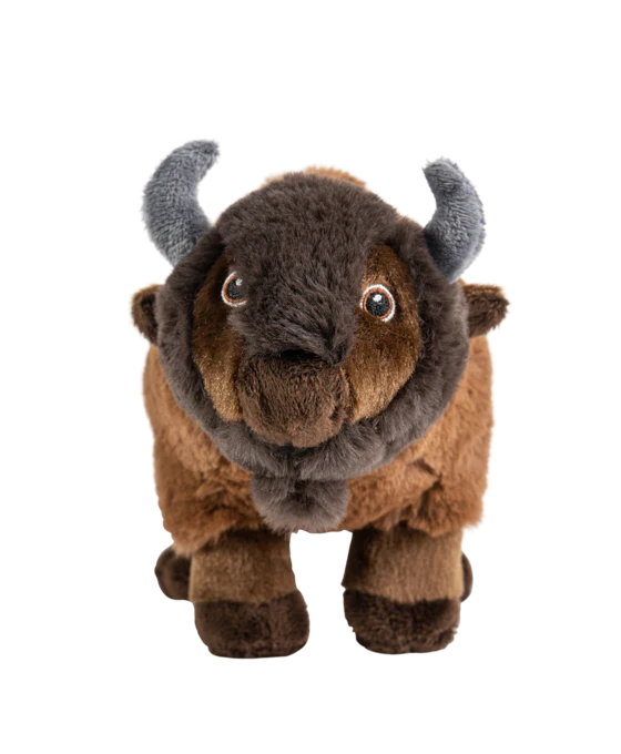 14in Hand-Stitched Buffalo Plush – Rustic Wildlife Decor - Image 2