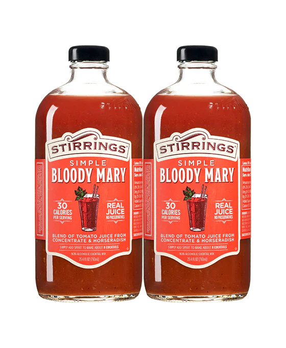 Stirrings Spicy Bloody Mary Mix 2-Pack | 25oz Bottles