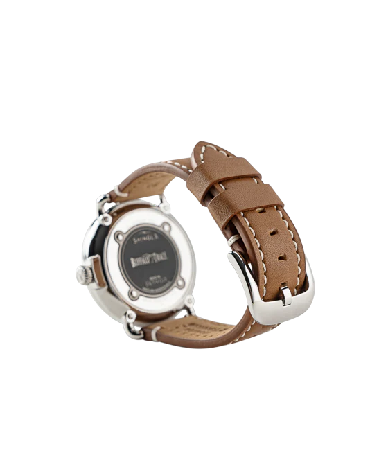 Shinola Buffalo Trace Runwell Watch – Green Dial Brown Strap - Image 3