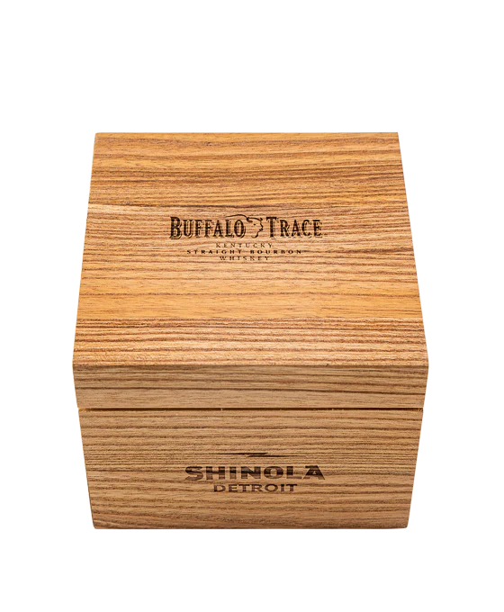 Shinola Buffalo Trace Runwell Watch – Green Dial Brown Strap - Image 6