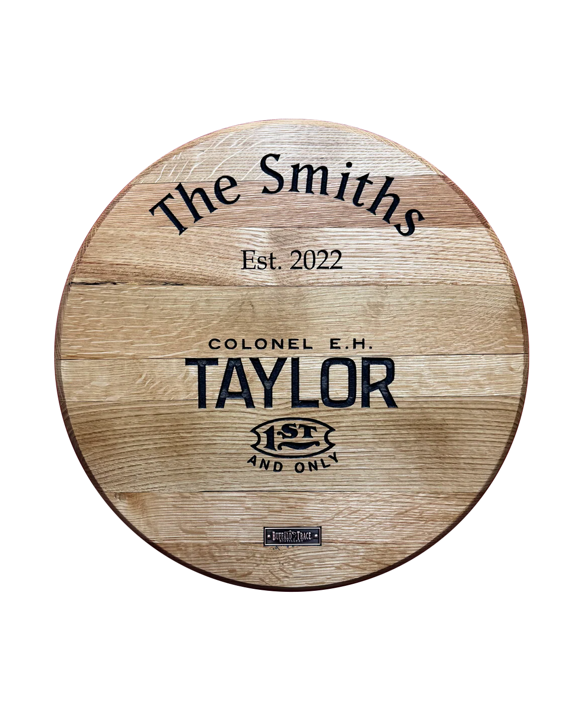 Whiskey Woodcraft Custom Engraved Barrel Head - Image 3